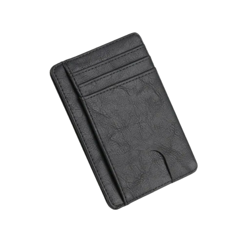 Porte-carte de crédit en simili cuir RFID - Le Minimaliste™ Noir 4