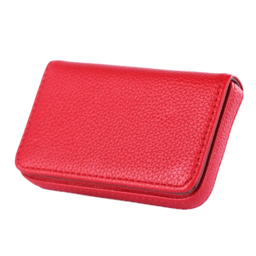 Porte-carte de visite en simili cuir - Le Business™ Rouge