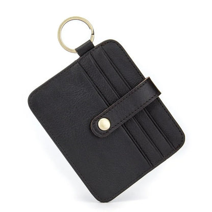 Porte-carte en cuir véritable - Le Minimaliste™ Café