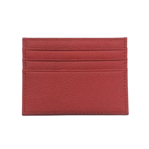 Porte-carte fin en cuir véritable - Le Minimaliste™ Rouge
