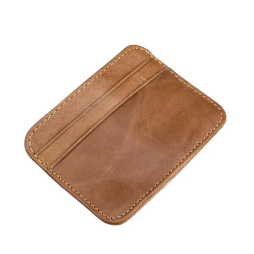 Porte-carte fin en cuir véritable - Le Vintage™ Marron