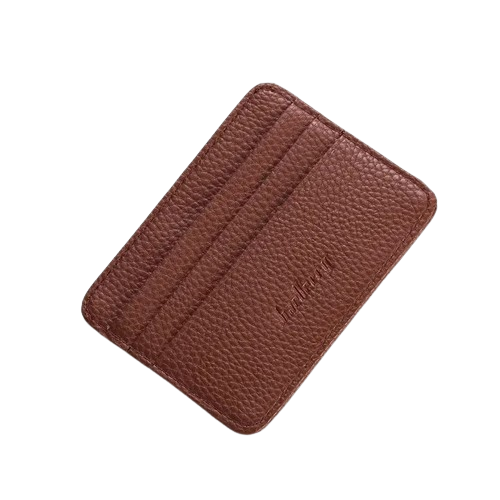 Porte-carte fin en simili cuir - Le Minimaliste™ Marron Clair