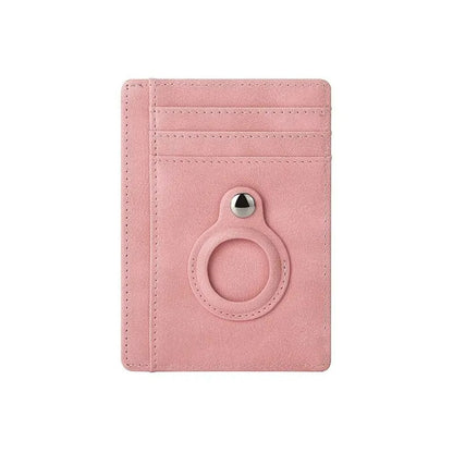 Porte-carte localisable en simili cuir compact - L'Essentiel™ Rose