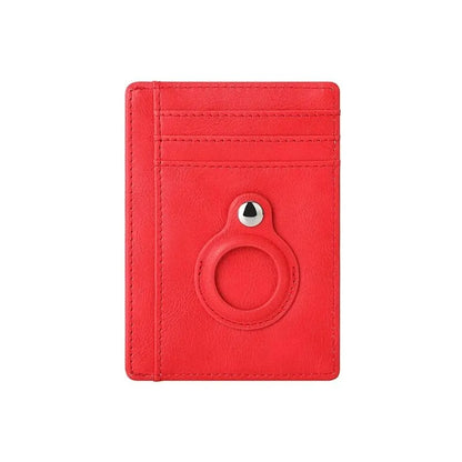 Porte-carte localisable en simili cuir compact - L'Essentiel™ Rouge