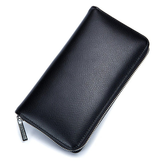 Porte-carte long à zip - L'Indispensable™ Noir