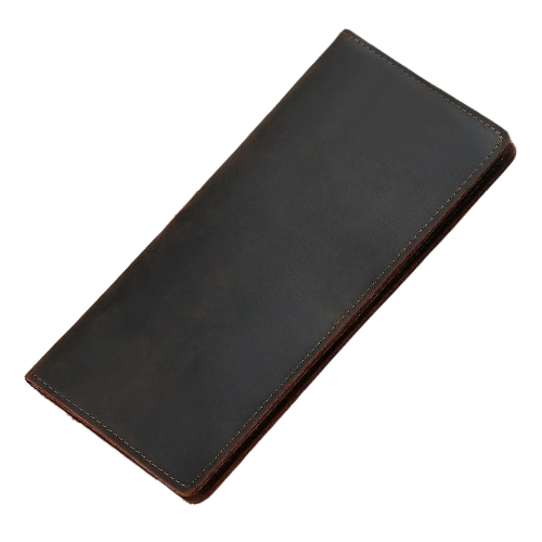 Porte-carte long en cuir véritable - Le Vintage™ Café