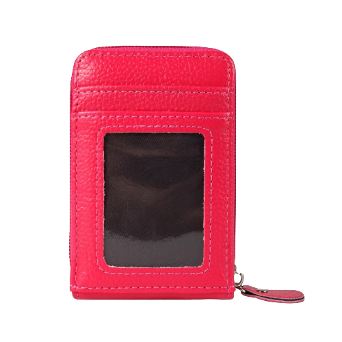 Porte-carte tendance fermeture zip - L'indispensable™ Rose